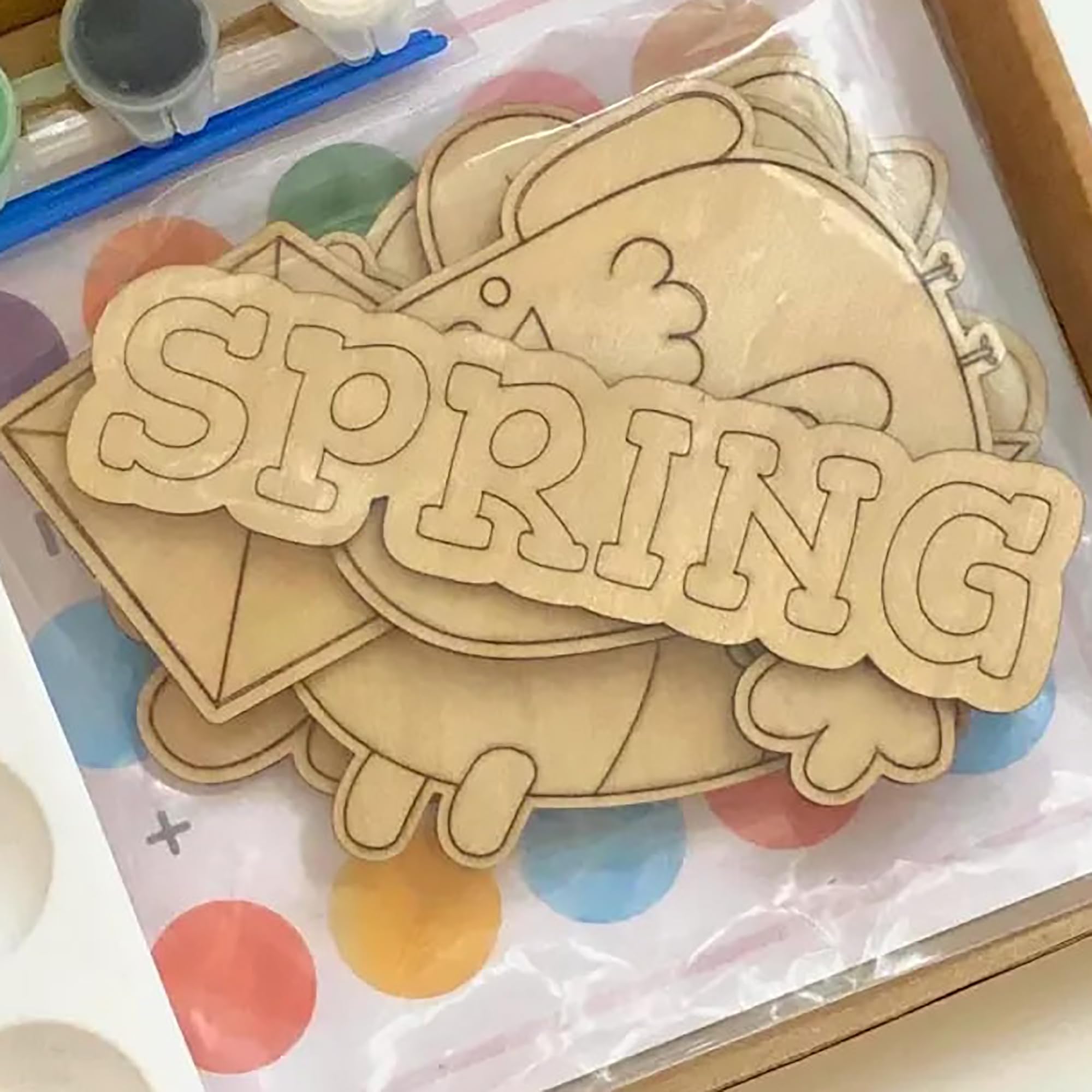 paintable seasonal nature shapes