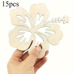 hibiscus wood cutouts for decoration
