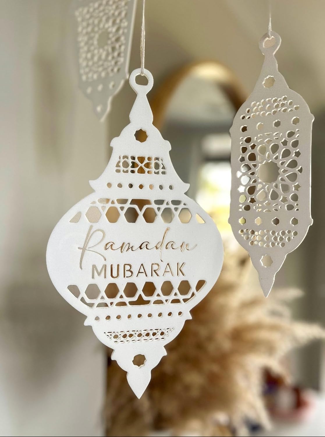 ramadan kareem hanging lantern set