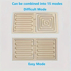 montessori inspired wooden maze toys for cognitive skills