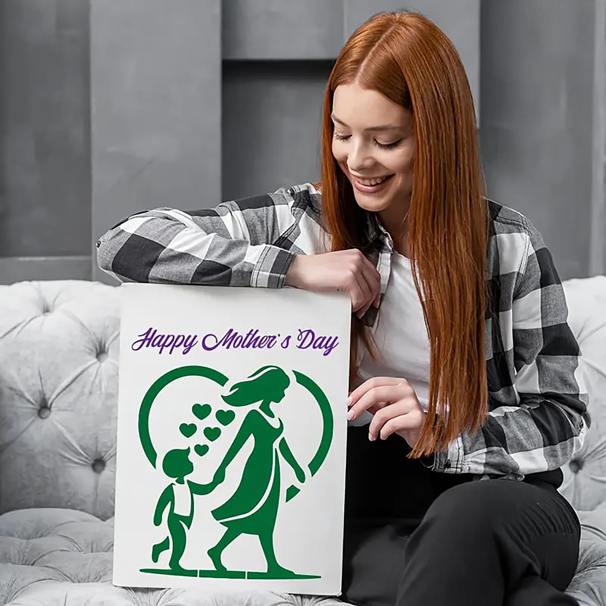 home décor mothers day stencil