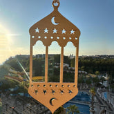 Cliths Set of 7 Wooden Ramadan Decorations DIY Paintable Eid Mubarak Ornaments Islamic Home Decor & Gifts Craft Kit