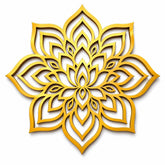 golden mirror finish decor