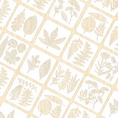 nature theme wall stencil for kids room