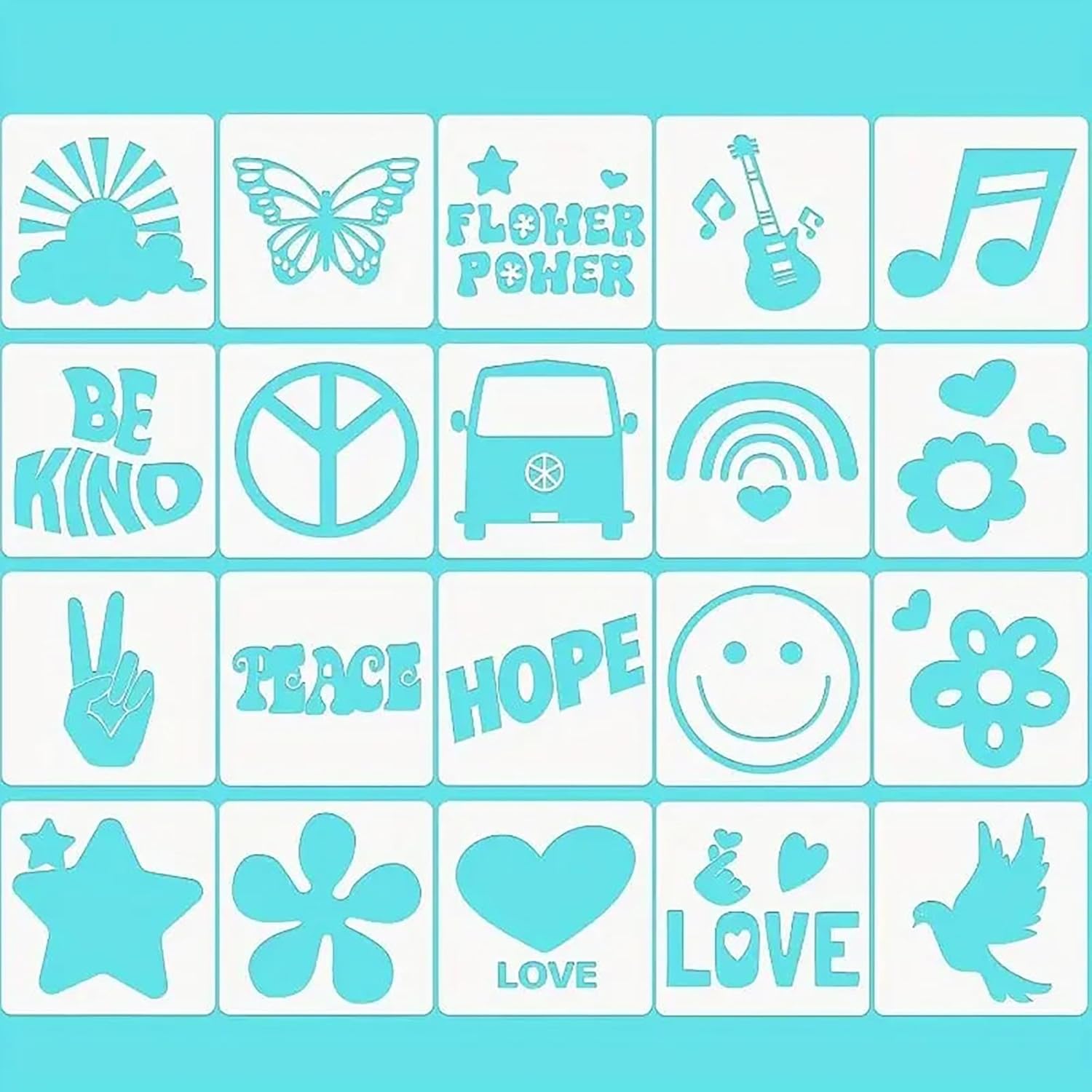 5.12 inch stencil set