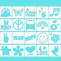 5.12 inch stencil set