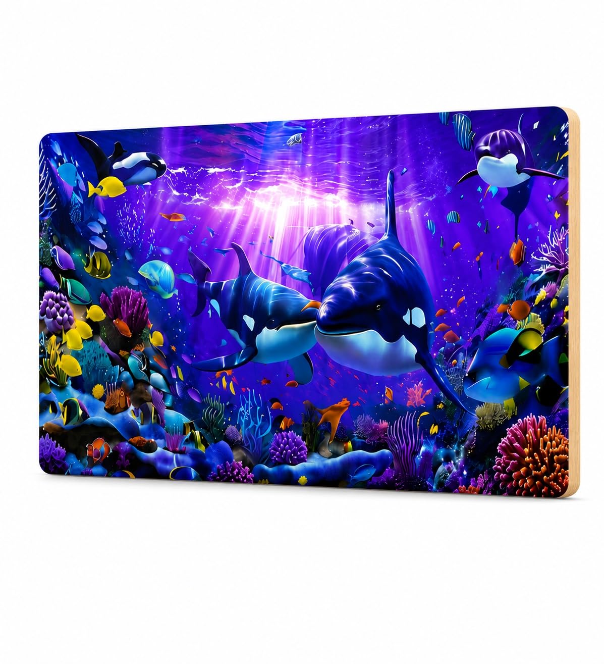 deep sea marine life wall painting
