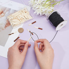Cliths Pack of 20 Wooden Earring Blanks Unfinished MDF Charms for DIY Jewelry Making, Craft Pendants for Painting & Gifts