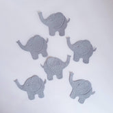 Cliths Grey Elephant Die Cut Felt Shapes for DIY Crafts Felt for Scrapbooking, Decorations, Kids Crafts, Card Making
