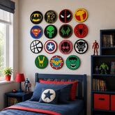 superhero wall decor set of 15