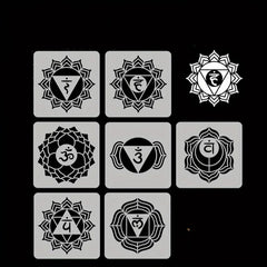 chakra stencils for painting and crafts 7 chakra stencil templates for wall art mandala stencil for diy craft projects