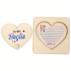 wooden bff heart ornaments for crafts