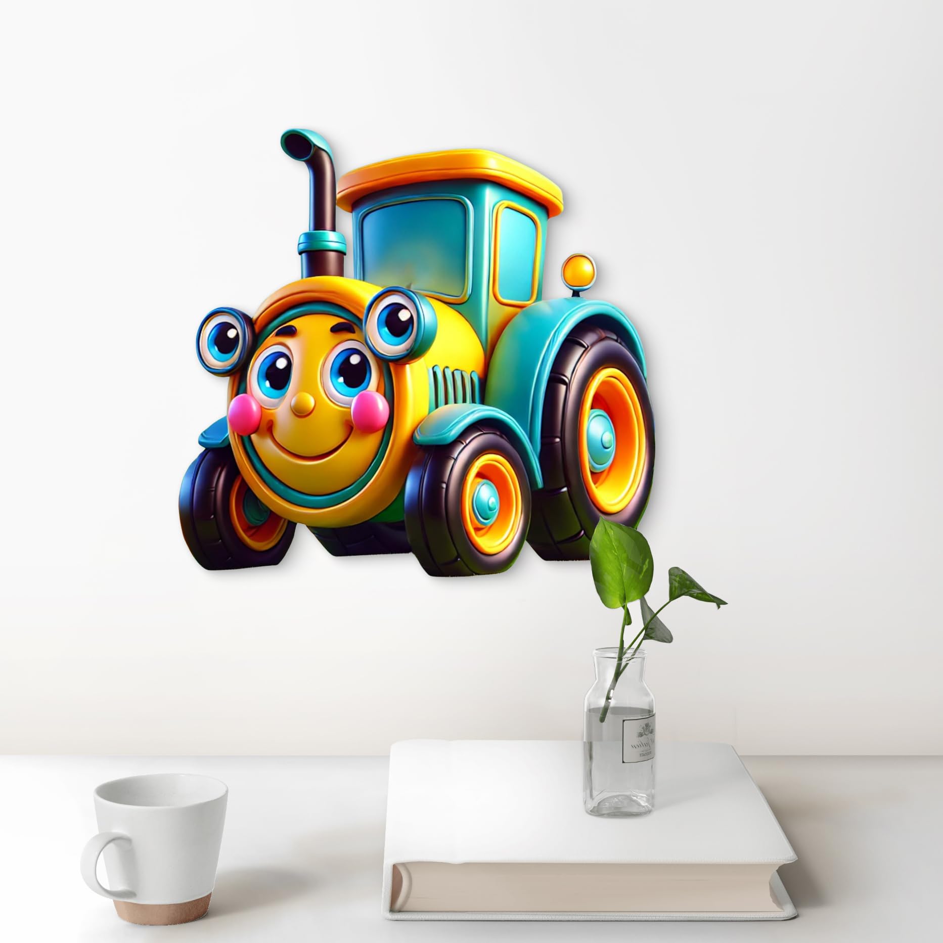 printed mdf agricultural vehicle cutout for playroom