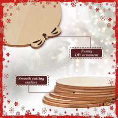 Wooden cutouts with text on a decorative background