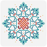 mandala flower stencil for wall painting