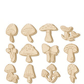 wooden mushroom cutouts for crafts diy mushroom ornaments for painting unfinished wood shapes for kids craft