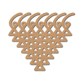 Cliths Wooden Saraswati Yantra Cutout for Pooja Room Decoration DIY Art Projects Hindu Festival Mandala Craft Pine MDF Board