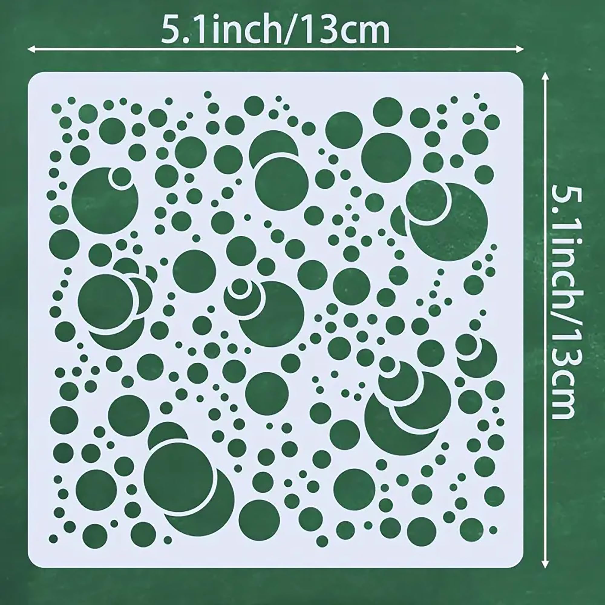 reusable 4 pcs dot stencil set for wall painting diy