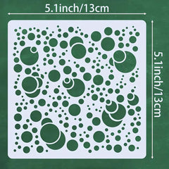 reusable 4 pcs dot stencil set for wall painting diy