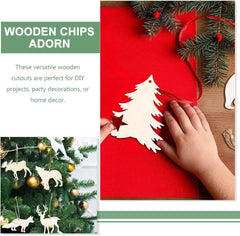 Whittlewud Pack of 30 Wooden Animal Forest Cutouts Wood Cutouts to Paint Animal Shapes Wooden Crafts