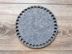 Cliths Set of 4 Square Felt Crochet Bases for DIY Bags & Baskets Eco Friendly Felt