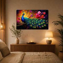 Indian peacock wall decoration