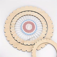 Cliths 4 Pcs Round Knitting Set Craft Circles DIY Crochet Yarn Organizer Knitter Gift DIY Crochet Base