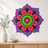 purple pink mandala wall art for home decor