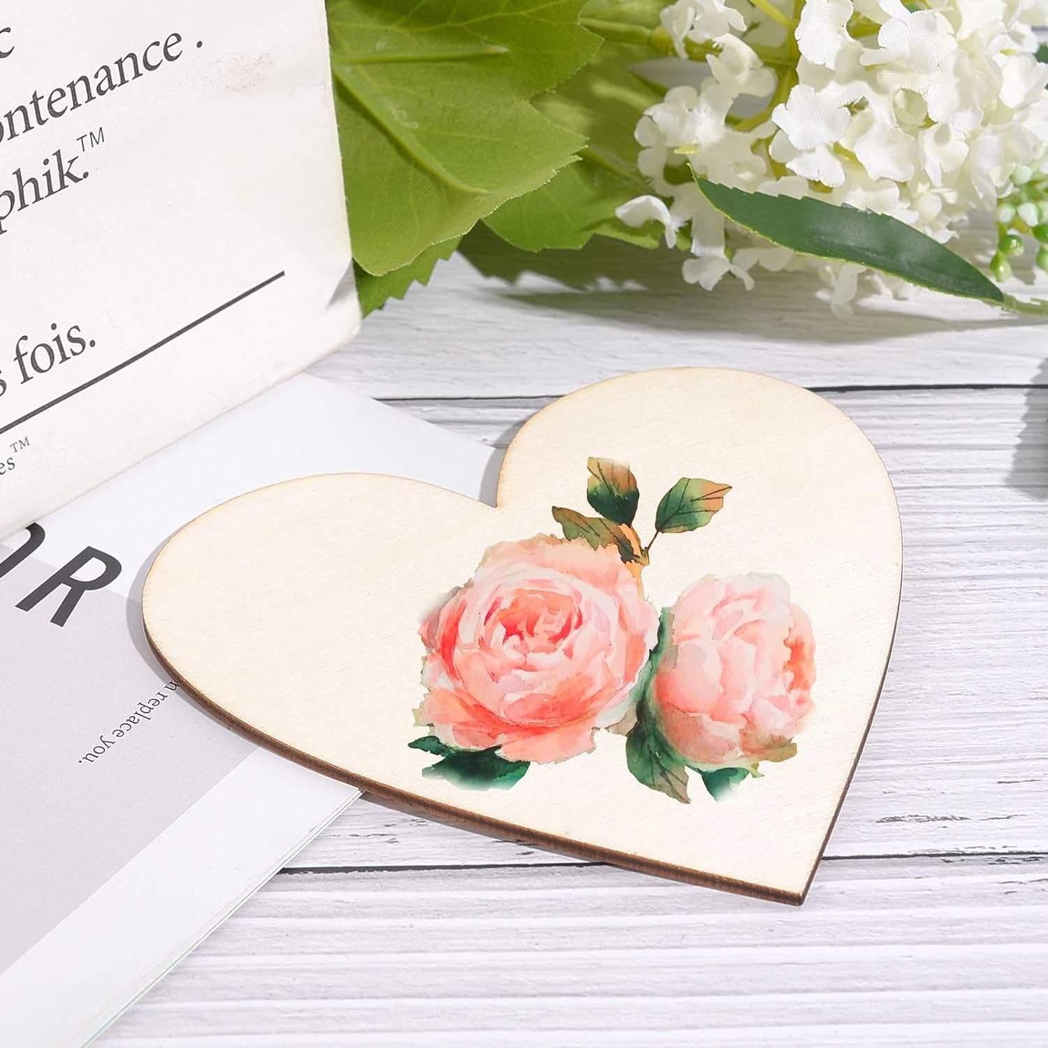 heart wooden craft blanks