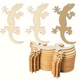 wooden gecko decoration cutouts blank wooden shapes for kids crafts.
