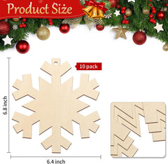 wooden snowflakes cutout