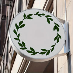 Cliths Set of 6 Rosemary Wreath Stencil Cutouts for Wall Painting Journaling Scrapbooking Card Making Reusable Plastic Stencil Template
