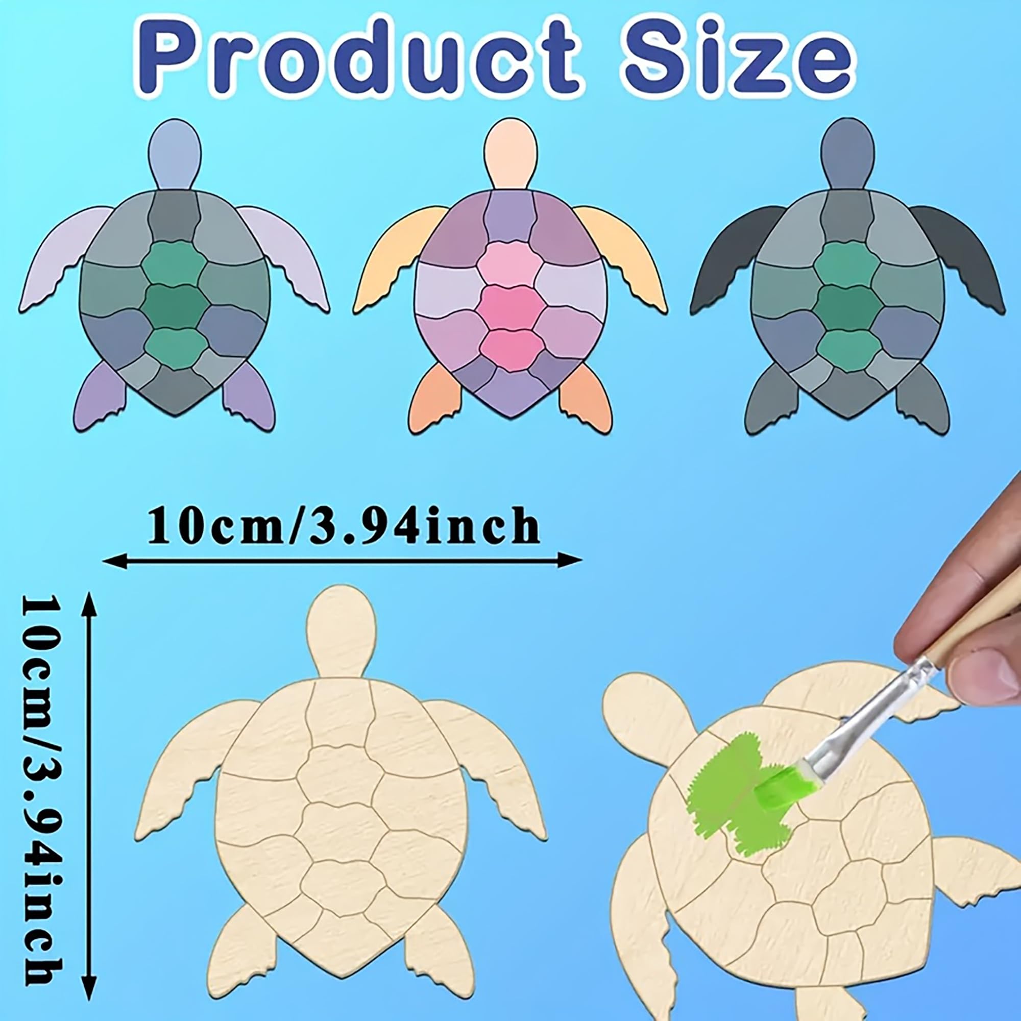wooden turtle cutouts for painting