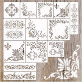corner border stencils for crafts reusable