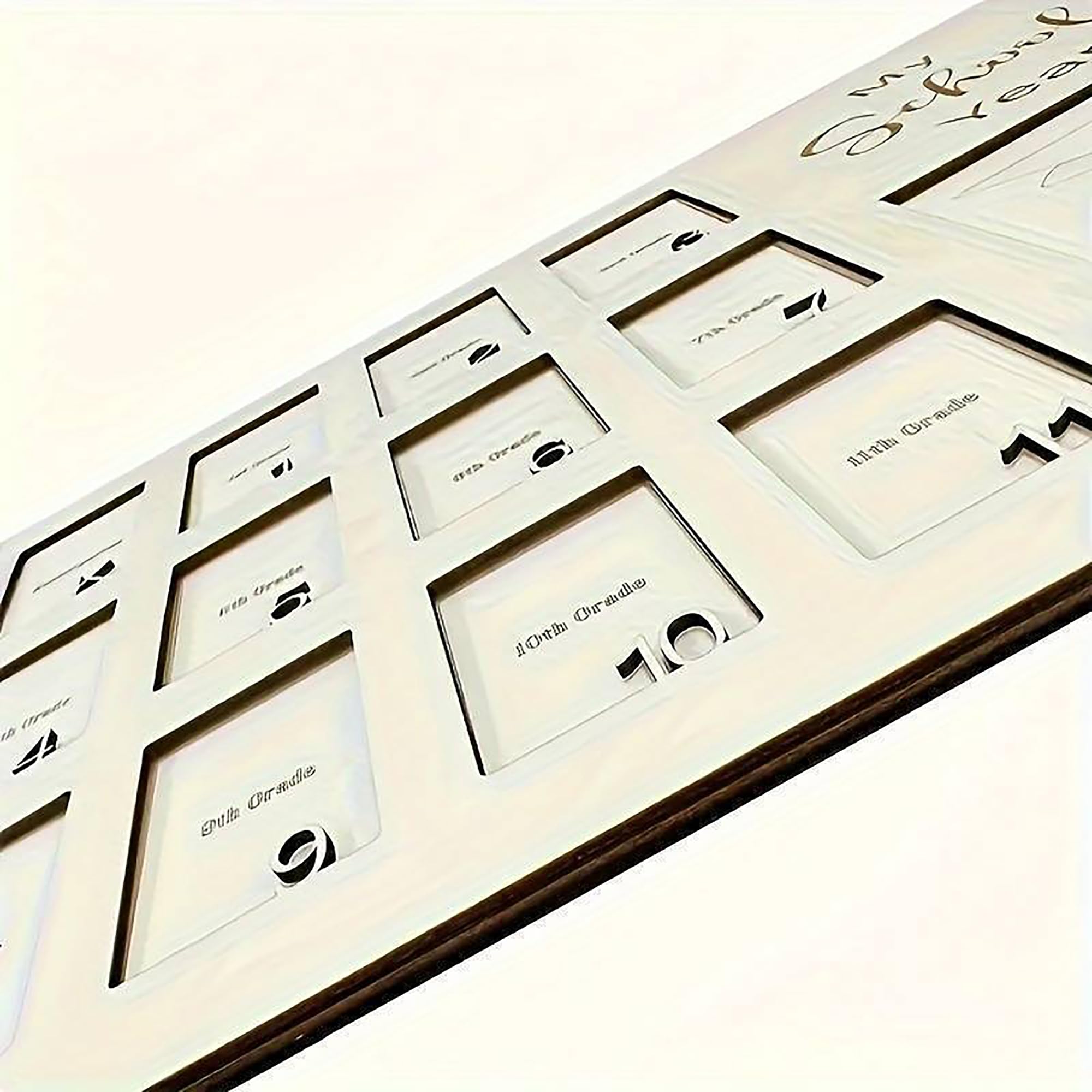 unfinished school photo frame craft