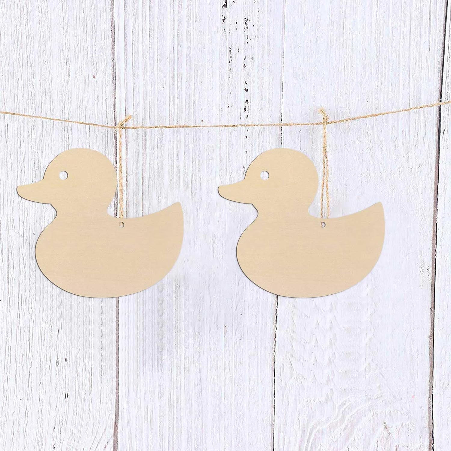 wooden duck ornaments for birthday and wedding decor