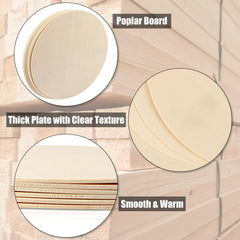 Poplar board with thick plates showing clear texture and smooth warmth on a wooden background.