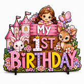 princess first birthday table decoration