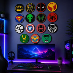 superhero wall cards for kids room