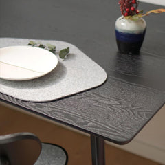 Cliths Felt Placemat Crochet Base Heat-Resistant Table Mat for Dining, DIY Decor & Craft Projects