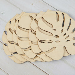DIY wooden leaf hanging ornaments