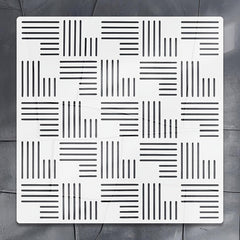 reusable line pattern stencil for wall and furniture painting