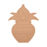Wooden pineapple-shaped decorative item on a white background