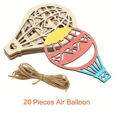 wooden hanging ornaments for decor