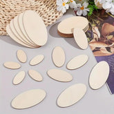oval wood cutouts for crafts