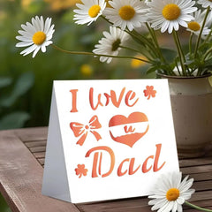 reusable fathers day craft stencils
