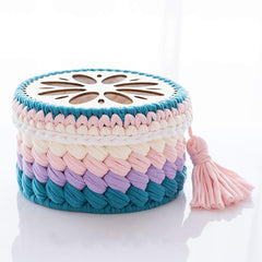 Cliths 3 Pcs Circular Wooden Basket Bases Crochet Bag Bottom Shapers for DIY Yarn Bags, Knitting Baskets & Craft Projects