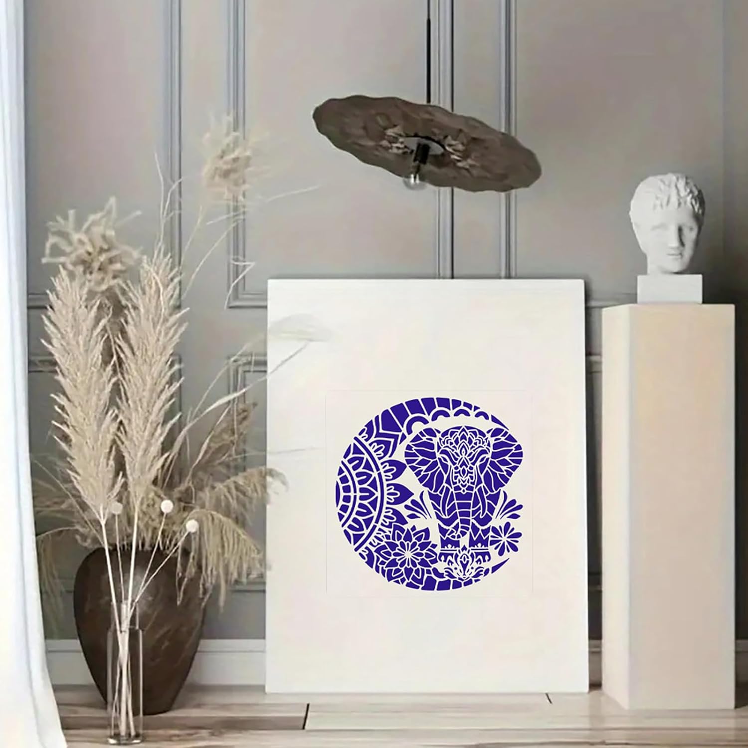 plastic stencil for texture paste work