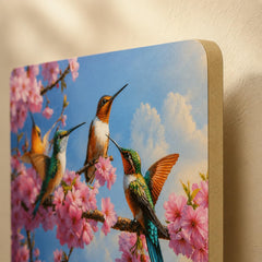 colorful hummingbird wall hanging
