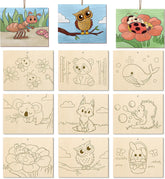 large animal wooden shapes
